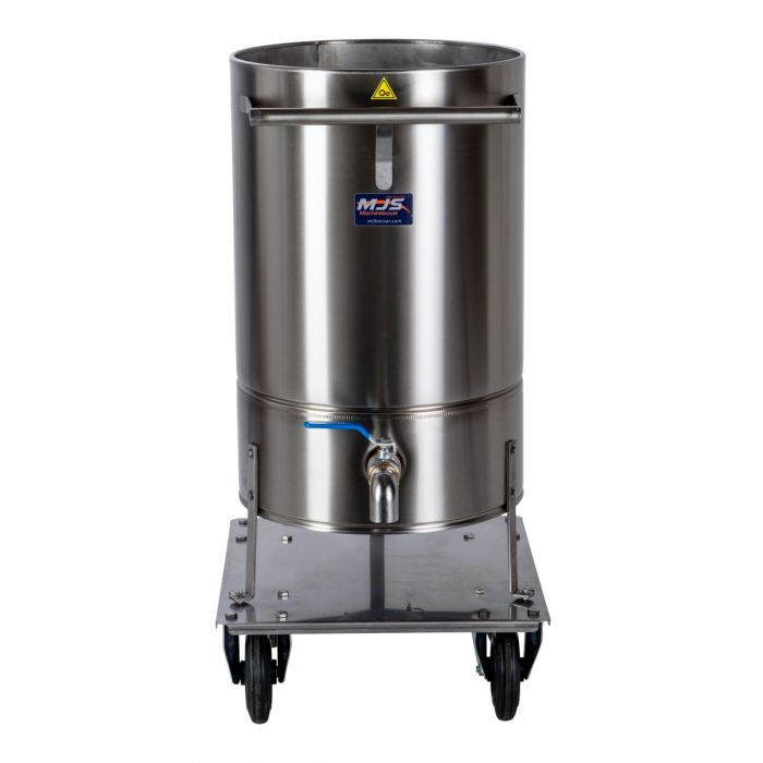 Melk Mixer op wielen met ondergeplaatste motor - 90 Liter