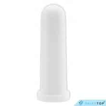 Kalverspeen kegelvorm 100mm wit, Kruisgat