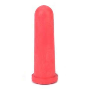 Kalverspeen rood 100mm rood, kruisgat