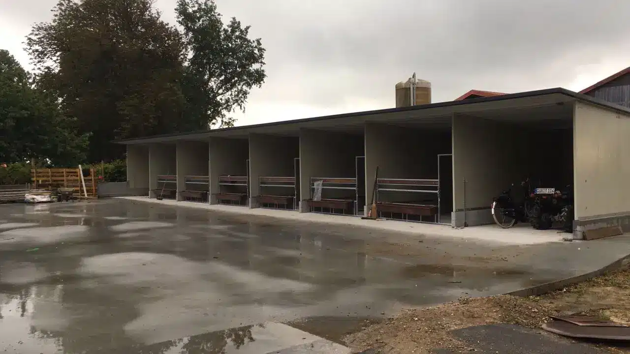 OKS: afdelingen naast elkaar na een regenbui